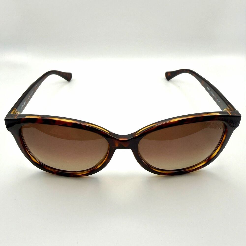 Ralph Lauren RA5222 Polarized Sunglasses Tortoise Gold Brown Grey Logo